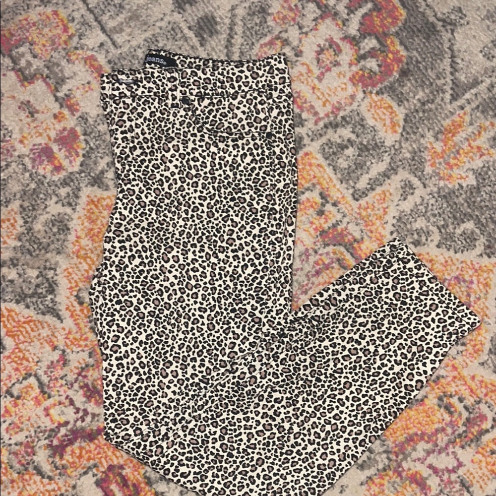 Leopard Print Skinny Pants